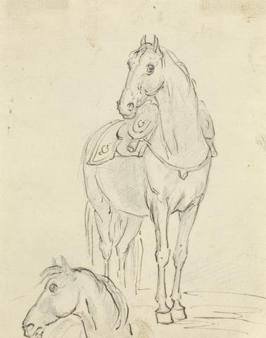 Sawrey Gilpin Study of a Saddled Horse and Horse's Head