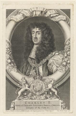 George Vertue Charles II, King of England, Scotland, France & Ireland