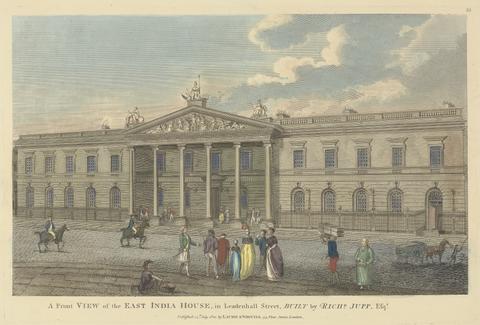 unknown artist A Front View of the East India House in Leadenhall Street