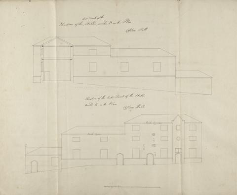 James Wyatt Cobham Hall, Kent: Elevations of Stables