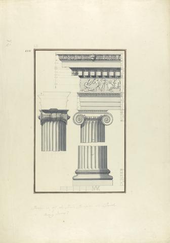 Giovanni Battista Borra Details of the Ionic Temple at Toreh
