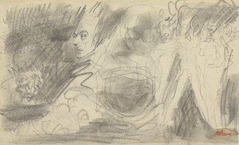 unknown artist Study of Head and Various Figures