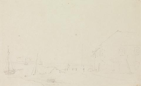 Capt. Thomas Hastings Sketch of a Cottage near the Shore