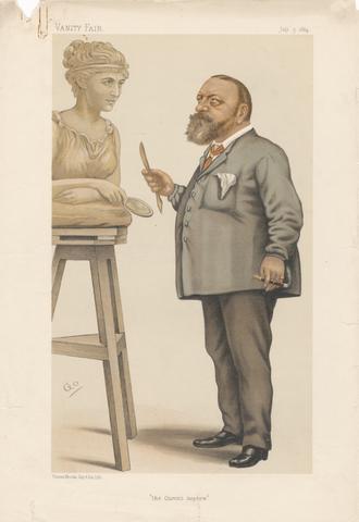 Vanity Fair - Artists. 'The Queens Nephew'. Vice Admiral H.S.H. Count Gleichen. 5 July 1884