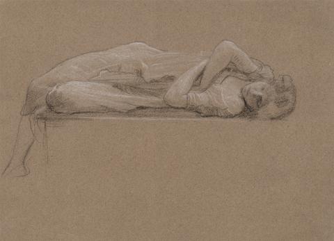 Edward John Poynter Sleeping Girl