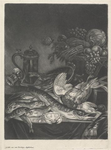 Jacob Gole Still Life with Fish and Poultry