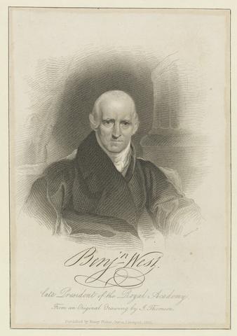 James Thomson Benjamin West, late President of the Royal Academy