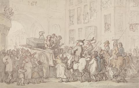 Thomas Rowlandson Dr. Syntax Attends the Execution