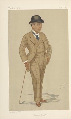 Leslie Matthew 'Spy' Ward Vanity Fair: Turf Devotees; 'Sandown Park', Mr. Hwfa Williams, November 7, 1891