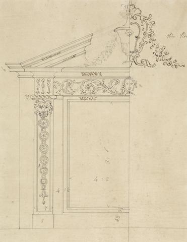 unknown artist Design for an Overmantel