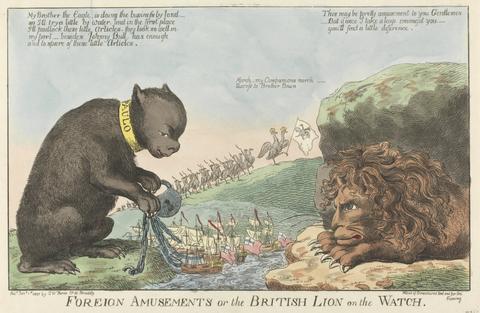 Charles Williams Foreign Amusements or the British Lion on the Watch