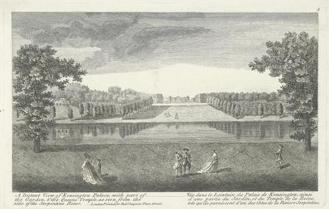 unknown artist A Distant View of Kensington Palace with part of the Gardens