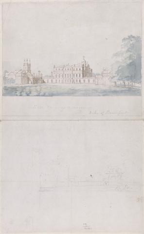 Sir Jeffry Wyatville Windsor Castle, Berkshire: Elevation of the East Front