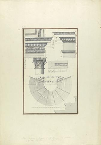 Giovanni Battista Borra Plan of the Second Theater of Laodicea and Details of a Composite Order