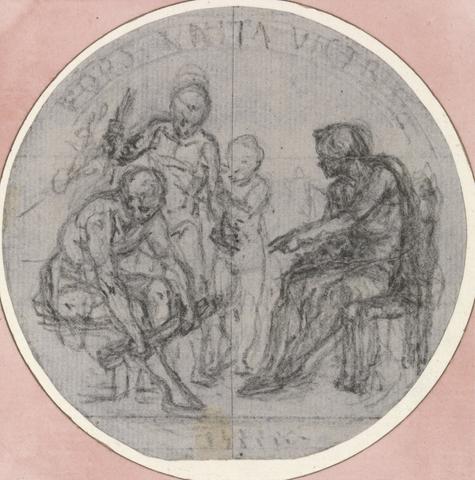Hubert-François Gravelot Design for a Medal: Concordia Victrix