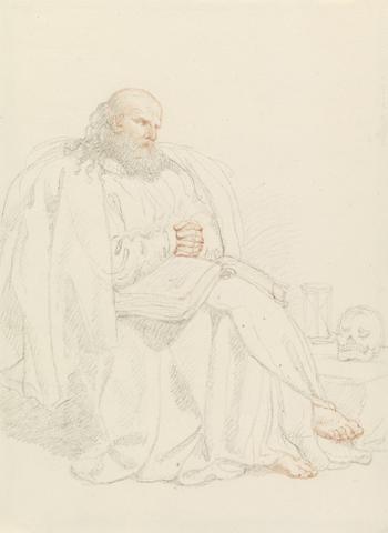 Edward Francis Burney St. Jerome Meditating