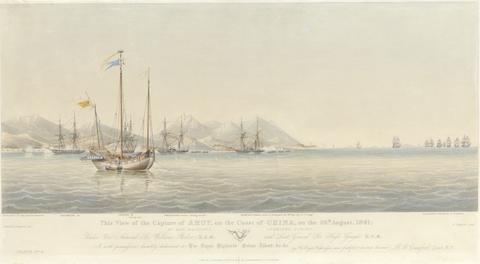 This View of the Capture of Amoy on the Coast of China, on the 26th August, 1841, by Her Majesty's Combined Forces, under Vice Admiral Sir William Parker K.C.B. and Lieut. General Sir Hugh Gough... Plate 3