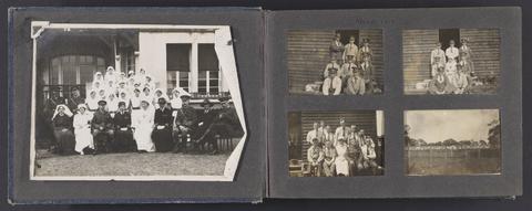 Nurse's photograph album from Kinmel Park Military Training Camp.