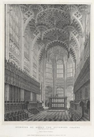 Frederick Mackenzie Interior of Henry the Seventh's Chapel