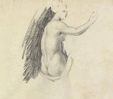 Benjamin Robert Haydon Study ot the Backside of a Nude Figure