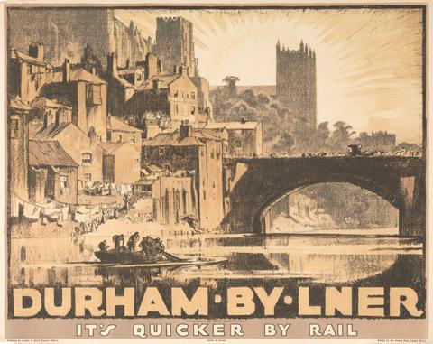 Sir Frank William Brangwyn Durham by LNER: It's Quicker by Rail
