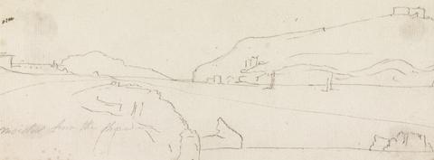 Henry Swinburne Sketch of a Landscape with Hills and Valleys