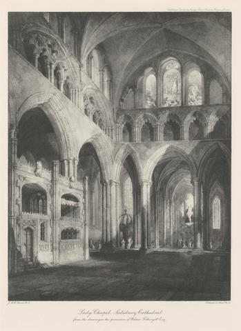 Joseph Mallord William Turner Lady Chapel, Salisbury Cathedral