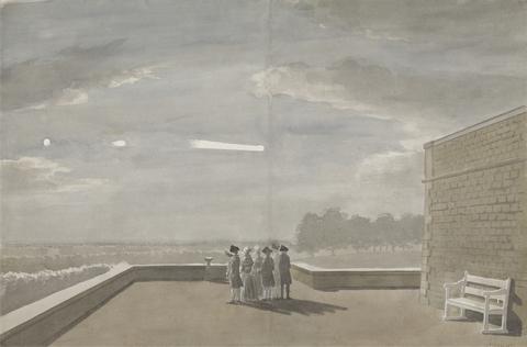 Paul Sandby The Meteor of August 18, 1783, as seen from the East Angle of the North Terrace, Windsor Castle