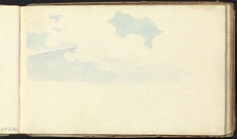 Thomas Bradshaw Album of Landscape and Figure Studies: Clouds