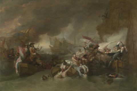 Benjamin West The Battle of La Hogue