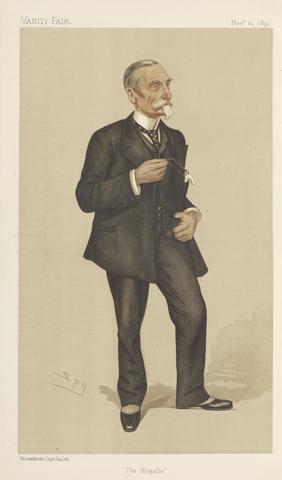 Leslie Matthew 'Spy' Ward Vanity Fair: Yachting Devotees; 'The Regalia', General Sir Michael Anthony Shrapnel Biddulph, November 21, 1891