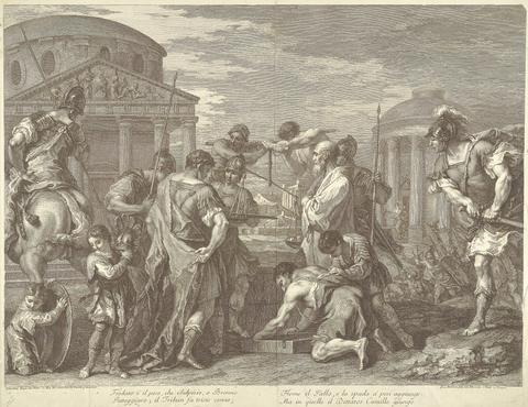 Francesco Bartolozzi RA Marcus Furius Camillus Liberating Rome From Brennus