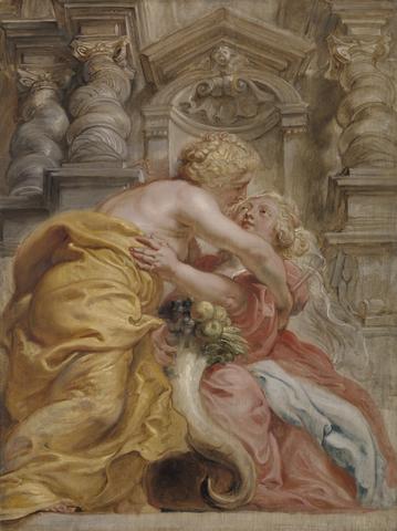 Sir Peter Paul Rubens Peace Embracing Plenty