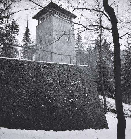 Michael Kenna Guard Tower in Snow, Flossenbürg, Germany