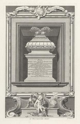 George Vertue The Monument of King Edward and his brother Richard