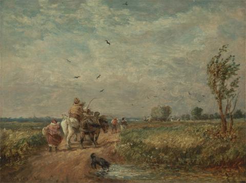 David Cox Going to the Hayfield