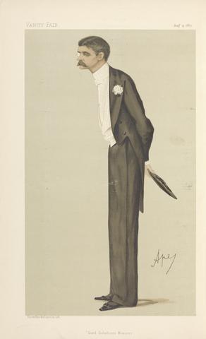 Carlo Pellegrini Politicians - Vanity Fair. 'Lord Salisbury's Manners.' Mr. Henry John Brinsley Manners. 13 August 1887