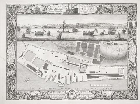 Pierre Charles Canot Geometrical Plan of his Majesty's Dockyard, at Chatham