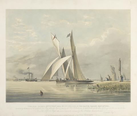 Thomas Goldsworth Dutton The Iron Yachts Mystery and Blue Belle in the Match Sailed May 23rd, 1843