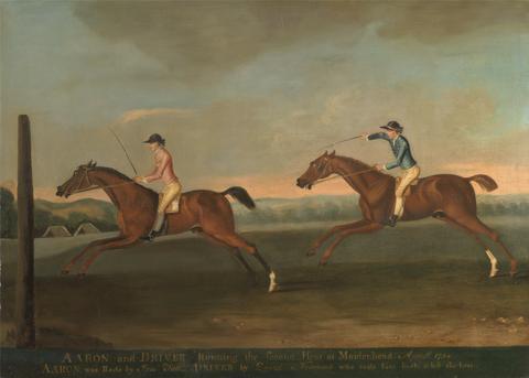 Richard Roper The Match between Aaron and Driver at Maidenhead, Aug. 1754: Aaron winning the Second Heat