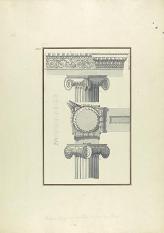 Giovanni Battista Borra Frieze and Capital of the Ionic Temple at Toreh