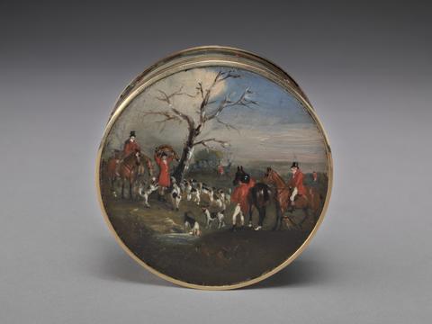 Lord Edward Thynne’s Snuff Box, Decorated with Foxhunting Scenes by John Ferneley