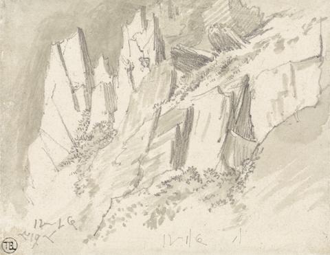 James Ward A Craggy Hillside