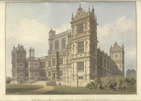 John Buckler FSA North West View of Wollaton hall, Nottinghamshire; the Seat of the Right hon'ble Lord Middleton
