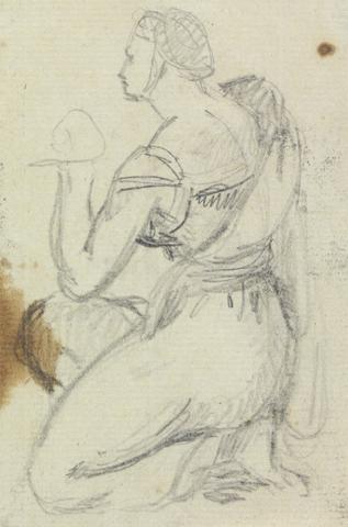 Benjamin Robert Haydon Study of a Kneeling Woman