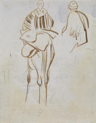 Edward Lear Study of an Egyptian Man on a Camel