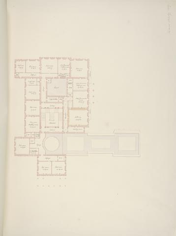 Thomas Cundy Design for Grosvenor House, London: Plan