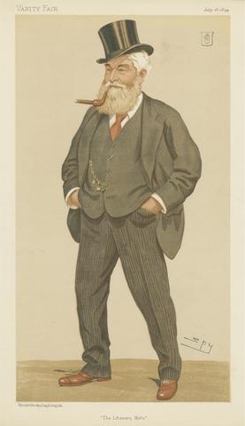 Leslie Matthew 'Spy' Ward Vanity Fair: Literary; 'The Literary Mate', Sir John Digdale Astley, July 26, 1894