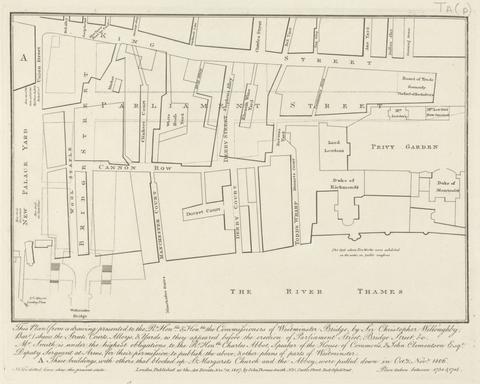 unknown artist Plan of the Area between King Street and the Thames