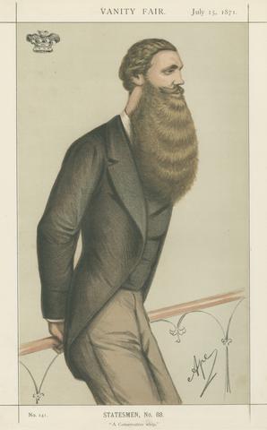 Carlo Pellegrini Politicians - Vanity Fair. 'A Conservative whip'. Lord Skelsmerdale. 15 July 1871